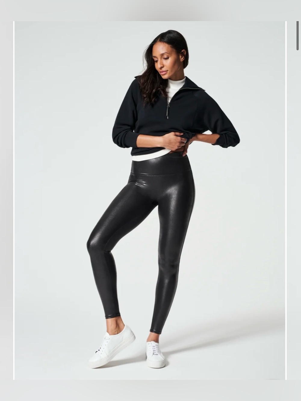 SPANX faux black leather leggings